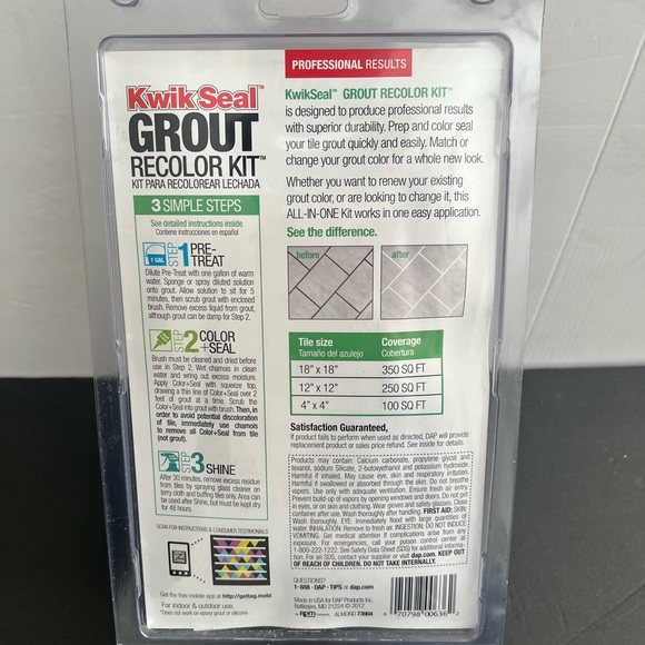 Dap Other Dap Kwik Seal Grout Recolor Kit Color Almond Poshmark